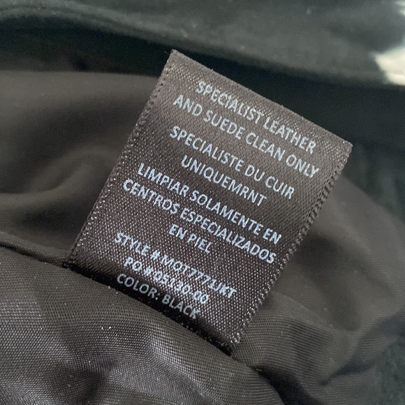 Joe jeans leather jacket black and white size small - Picture 7 of 7